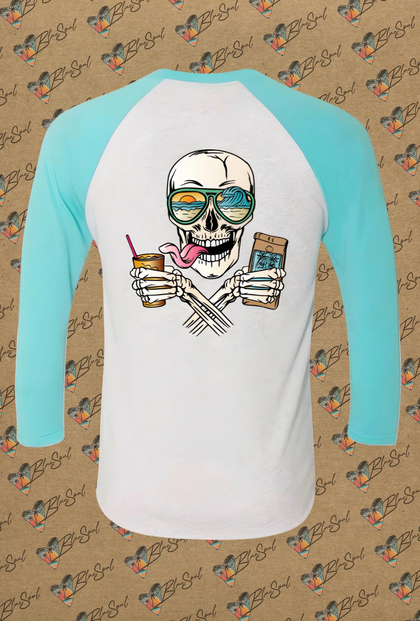 Unisex Teal Baseball T