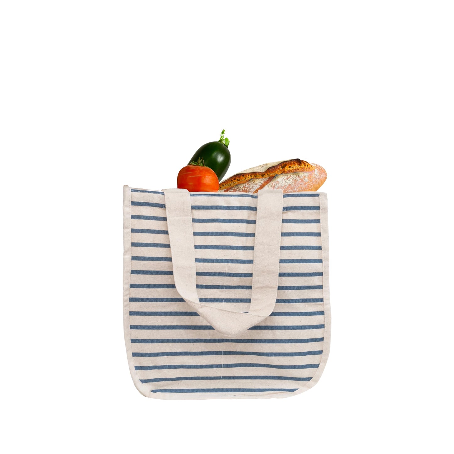 Best Canvas Grocery Shopping Bags - Cloth Grocery Tote Bags - Reusable Cotton Grocery Tote Bags with Bottle Sleeves