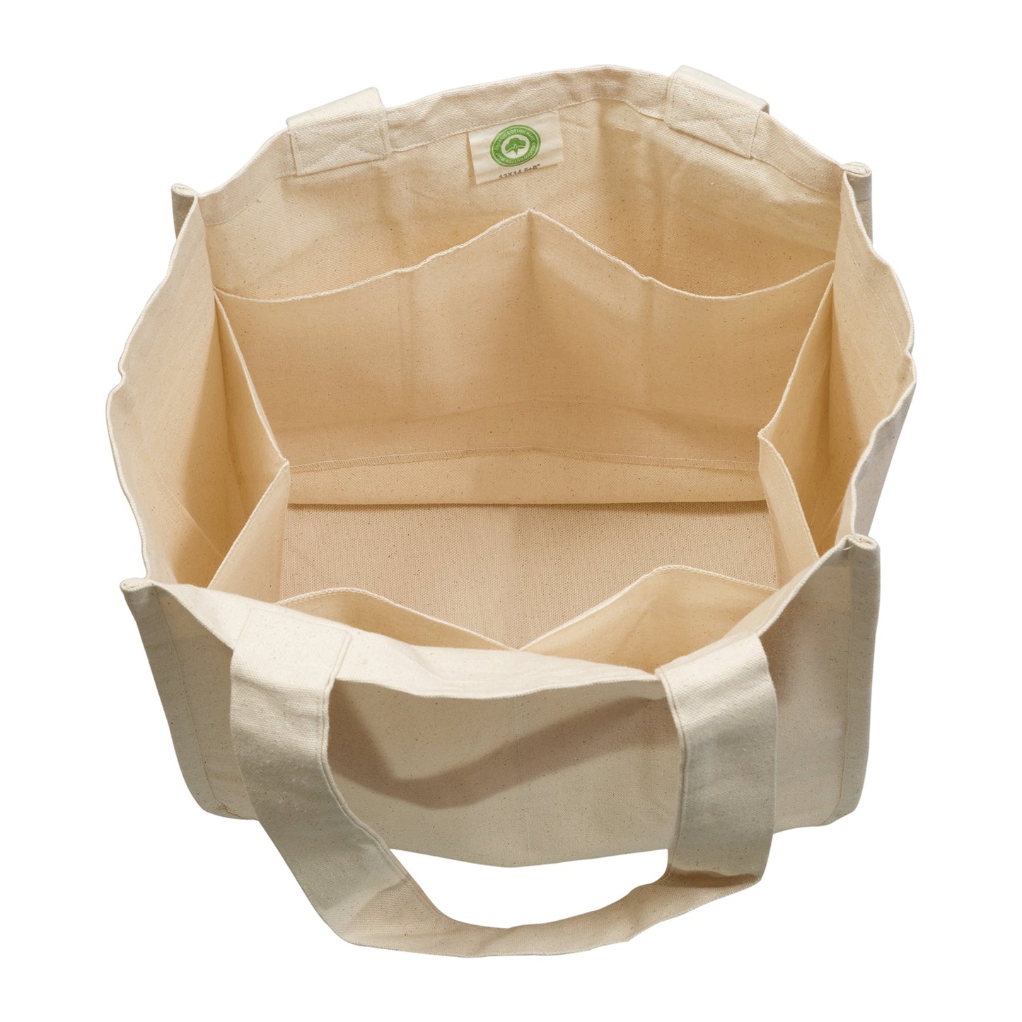 Best Canvas Grocery Shopping Bags - Cloth Grocery Tote Bags - Reusable Cotton Grocery Tote Bags with Bottle Sleeves