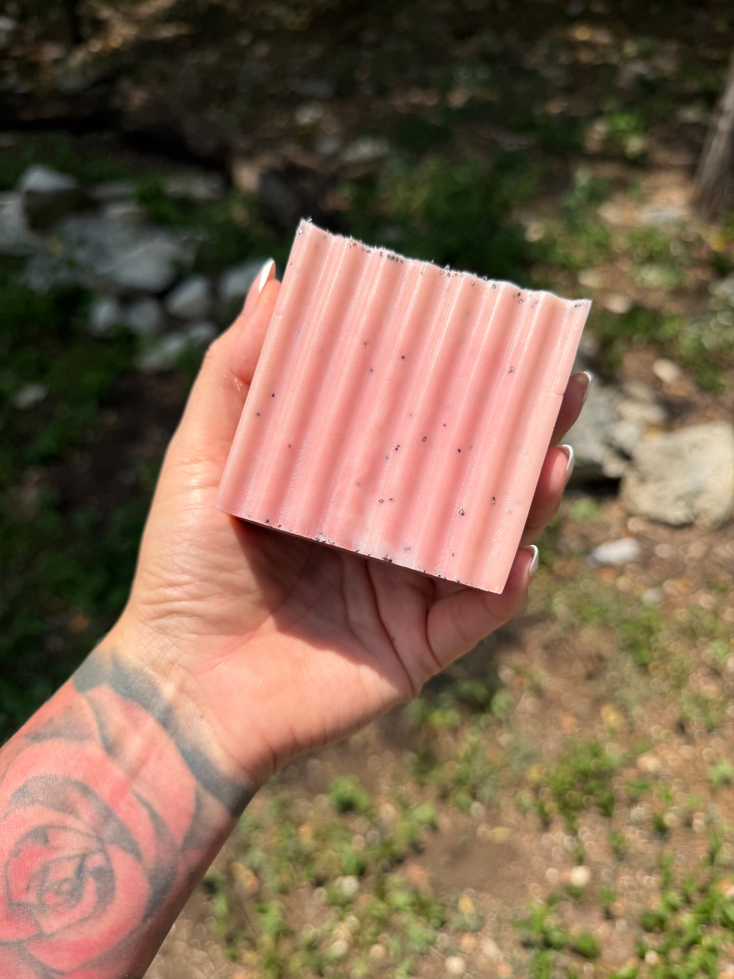 Hibiscus & Dragonfruit Goats Milk Exfoliating Soap Bar